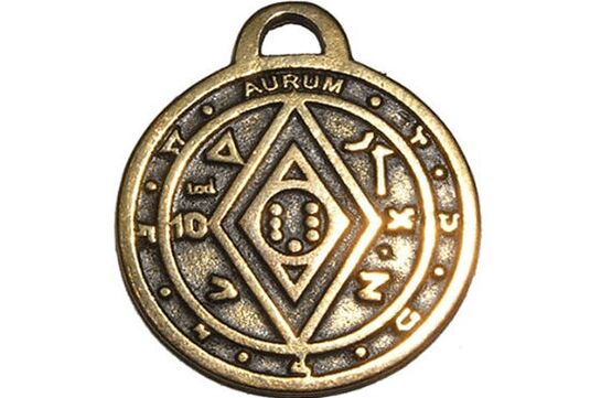 Amuleto moneta per fortuna e fortuna